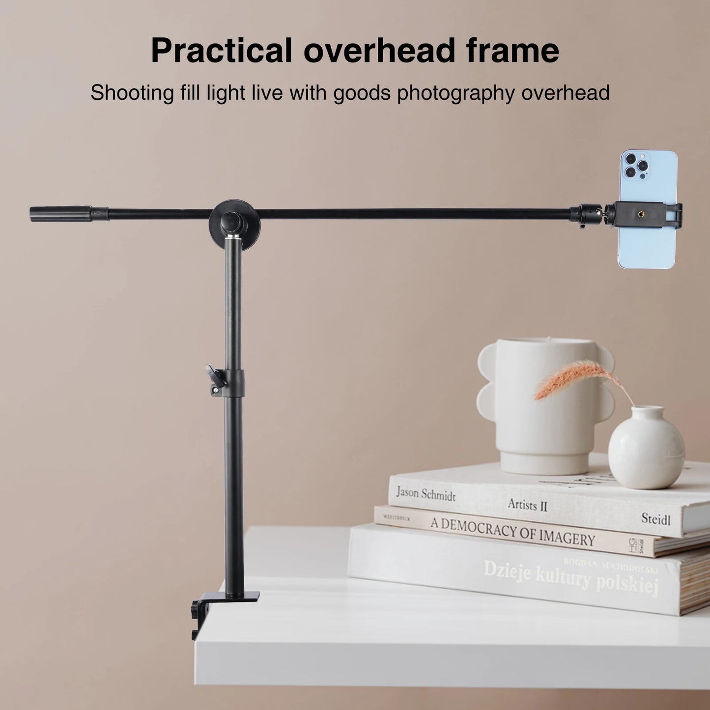 Overhead Desk Mount with Phone Holder